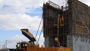 Estado actual de las obras de construcción del 'by pass'.